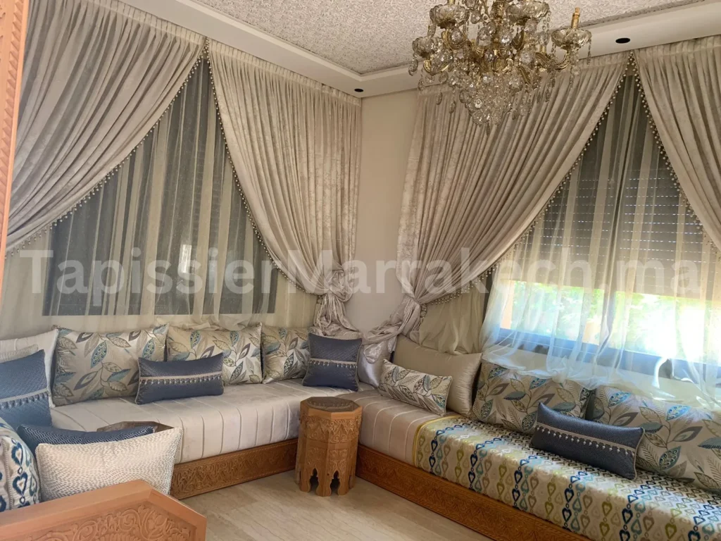 Salon Marocain à Marrakech - Tapissier marrakech