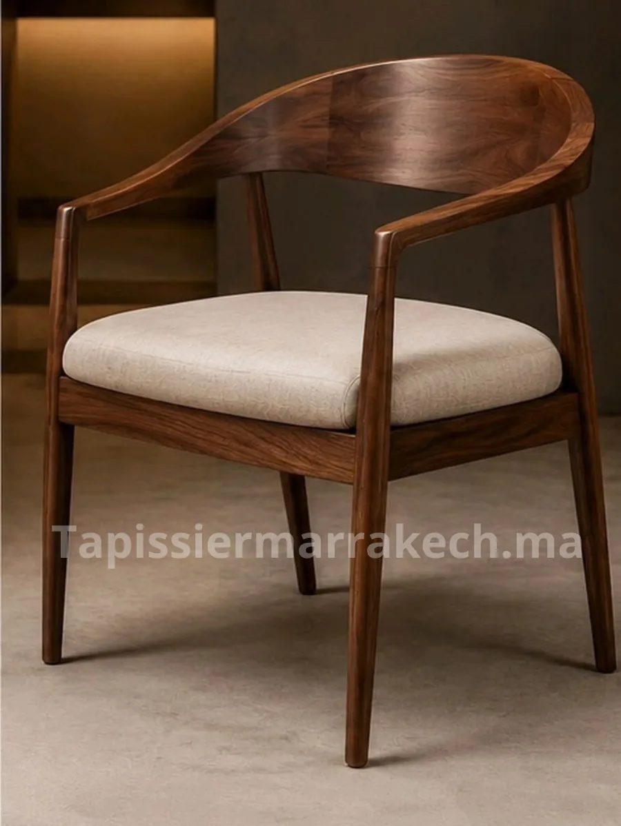 Chaises modernes tapissées sur mesure pour restaurants, cafés et hôtels à Marrakech