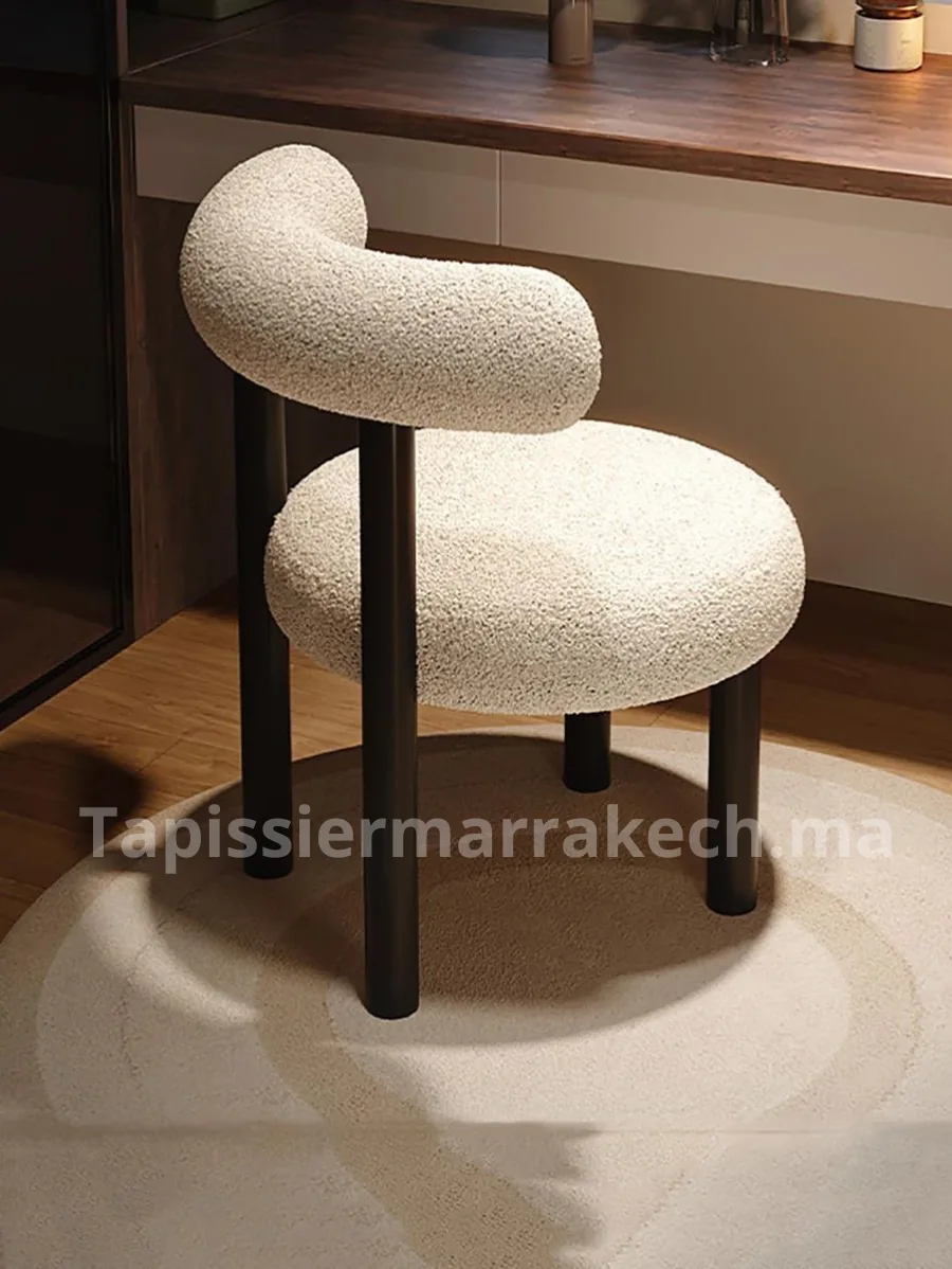 Chaises modernes tapissées sur mesure pour restaurants, cafés et hôtels à Marrakech